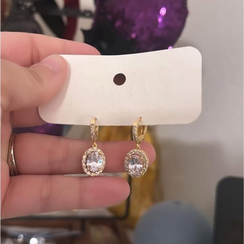 Women’s stunning earrings never worn 

Paid 45$